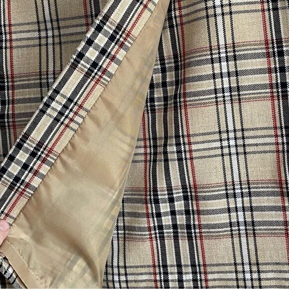 EMMA JAMES - BURBERRY LIKE PRINT - SIZE 14 - WRAP SKIRT - FULLY LINED B4 - Picture 6 of 10